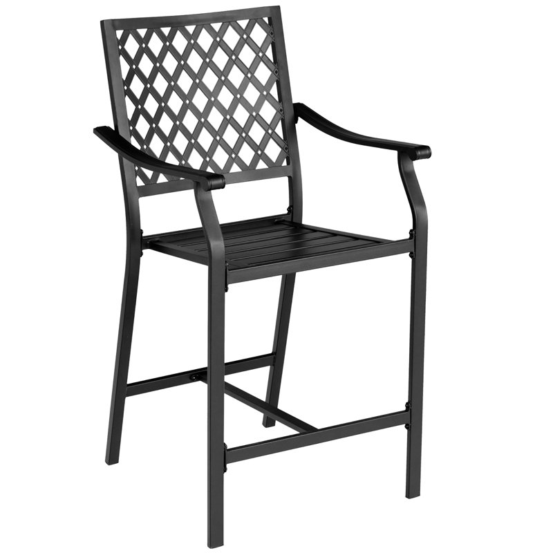 Tabouret de bar 25 po avec coussin Adelline