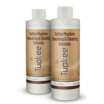 Tupkee Descaler (2 Pack, 2 Uses Per Bottle) - Made in the USA - Universal Descaling Solution for Keurig, Nespresso, Delonghi and All Single Use Coffee and Espresso Machines