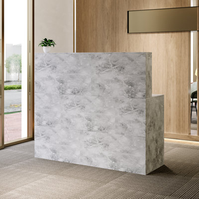 L-Shape Wood Reception Desk