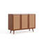 Entryway Storage Media Console Farmhouse Tv Stand Accent Buffet Sideboard Cabinet Cradenza With Doors And Shelves