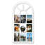 Fenêtre arquée avec cadre 9 photos, collage en PVC blanc mat pouvant contenir des photos de 4 x 6-1934412124