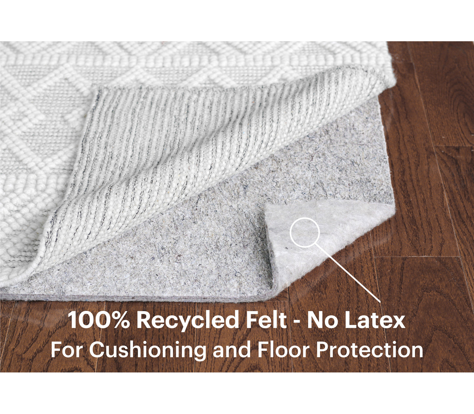 Classic 0.5" Felt Cushioned Rug Pad, Rectangle 8'4" x 11'4"