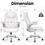 Eliyahna Heavy Duty Design High Back Ergonomic Executive Office Chair with Flip-up Armrests-106361611