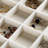 Jewellery Organizer Tray With Clear Lid 24 Grid Velvet Drawer Insert Jewellery Storage Box With Transparent Glass Lid Jewellery Display Case With Lock(Beige, 24 Grid)-1851554145