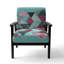Fauteuil d'appoint rembourré Geometric Hexagons-1911020433