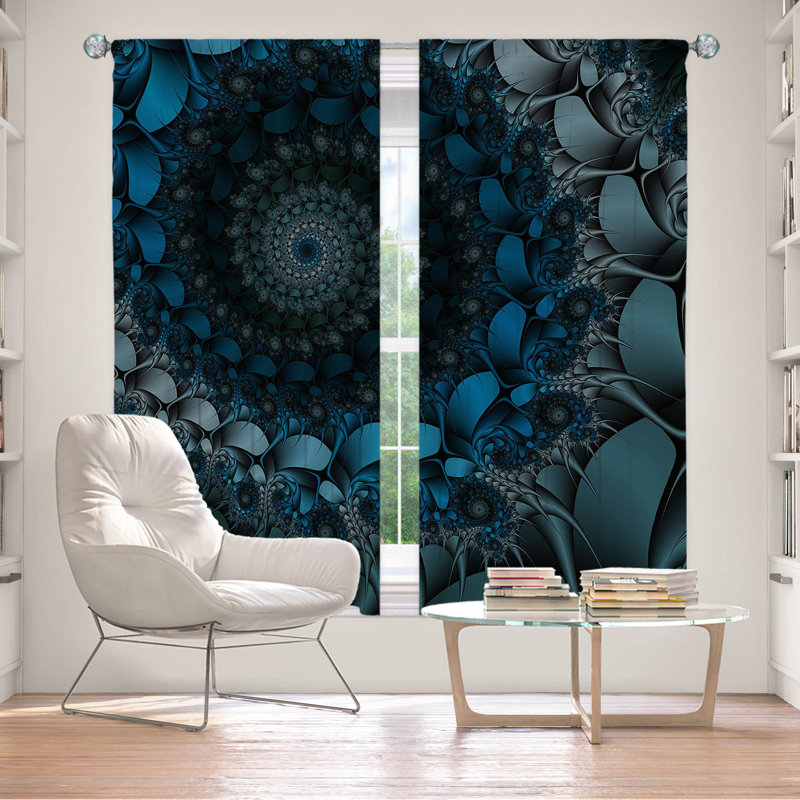 Ensemble de rideaux obscurcissant et isolant avec passe-tringle 2 pièces Christy Leigh - Spirling Winds, L 40 po x L 61 po