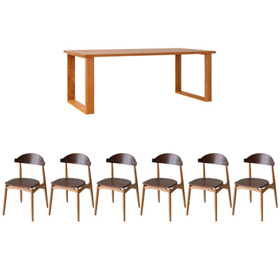 Ensemble de table de salle à manger rectangulaire Home
