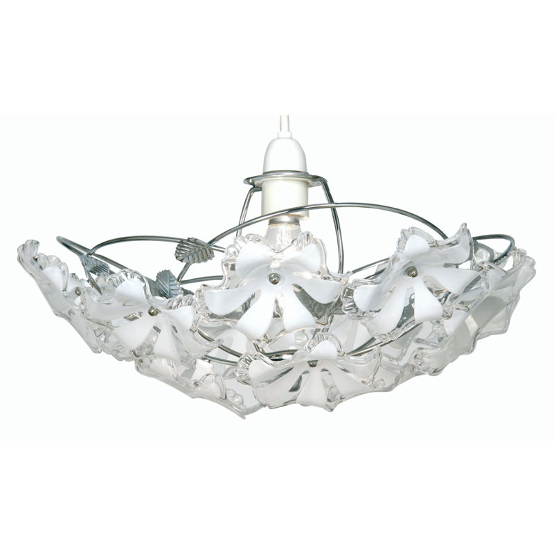 16cm H Plastic Novelty Pendant Shade ( Screw On ), Polish Brass