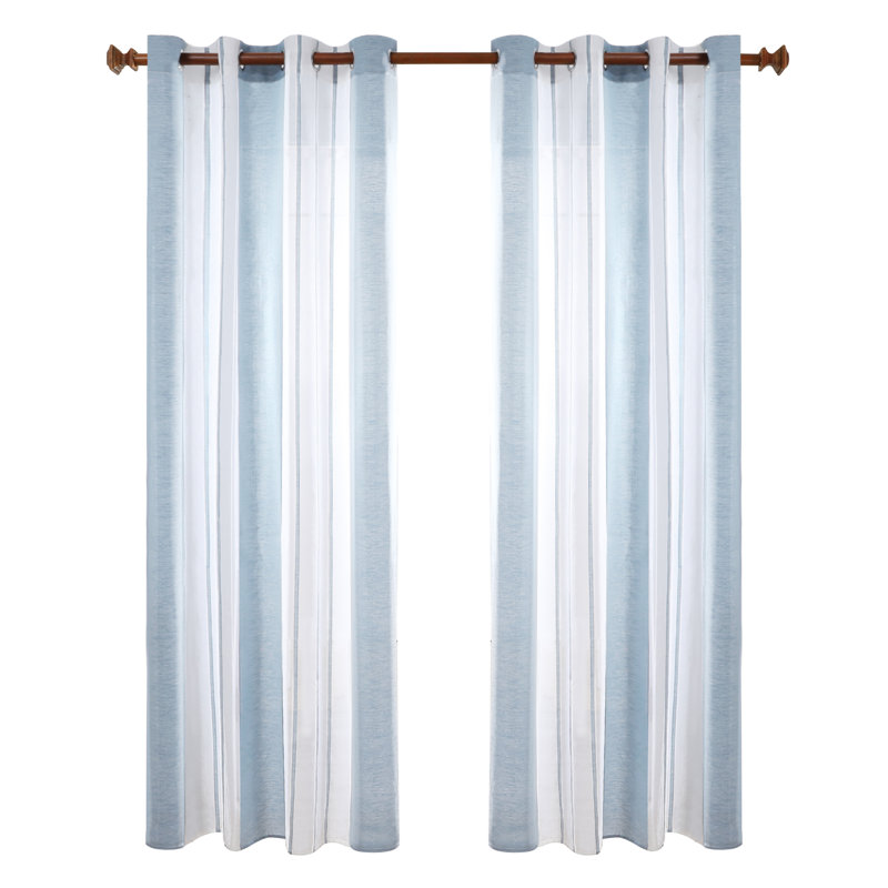 Dearious Pair, Width 140 x Drop 183 cm, Light Blue