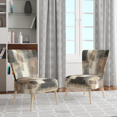 Chaise d'appoint rembourrée Glam Dancing Shape I