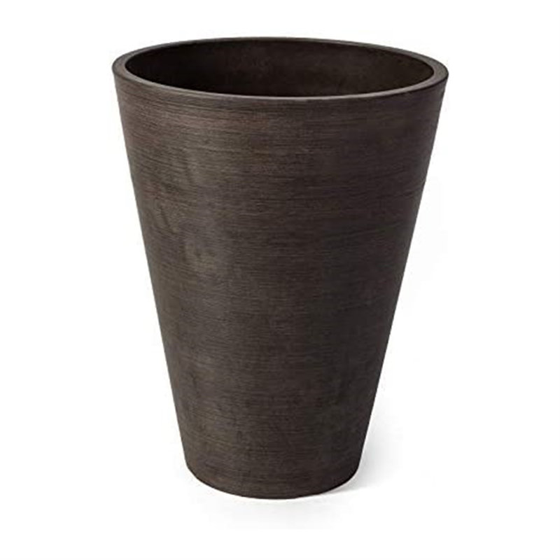 Grand pot à fleurs Miley, Chocolat, H 13 po x l 10 po x P 10 po