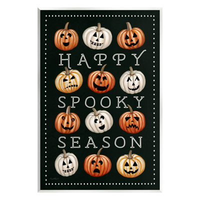 Happy Spooky Season Pumpkins Wall Plaque Art By Elizabeth Tyndall -  Stupell Industries, ar-582_wd_10x15