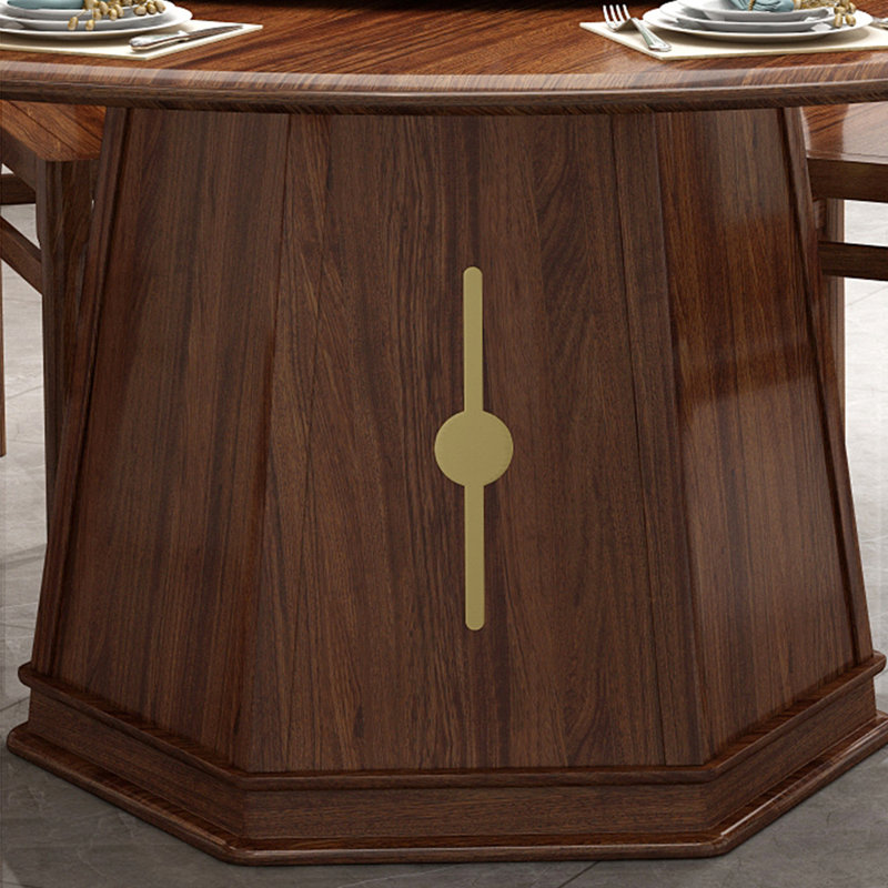 Nouvel ensemble de table à manger en bois massif de style chinois