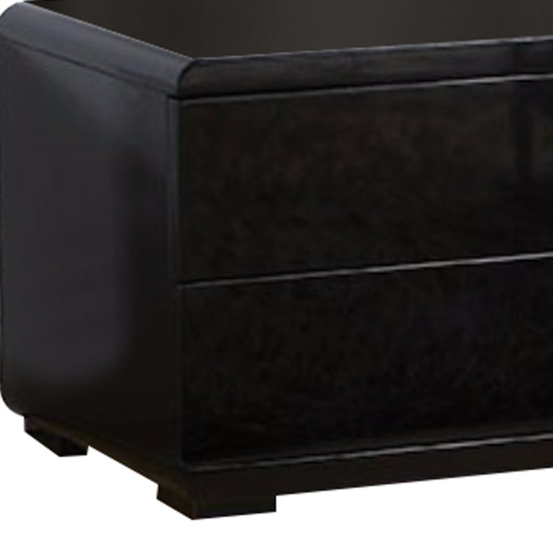 Ponsin Unfinished TV Stand for TVs up to 70", Black