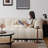 Beige Velvet Modular Sofa cushion couch