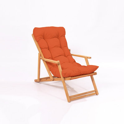 Phillippi Folding Deck Chair with Cushions