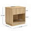 Ensemble de 2 tables de chevet avec charge, tables de chevet avec station de charge, tables de chevet avec tiroir et prise USB, ensemble moderne-1886849421