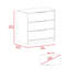 Commode 3 tiroirs avec rangement spacieux