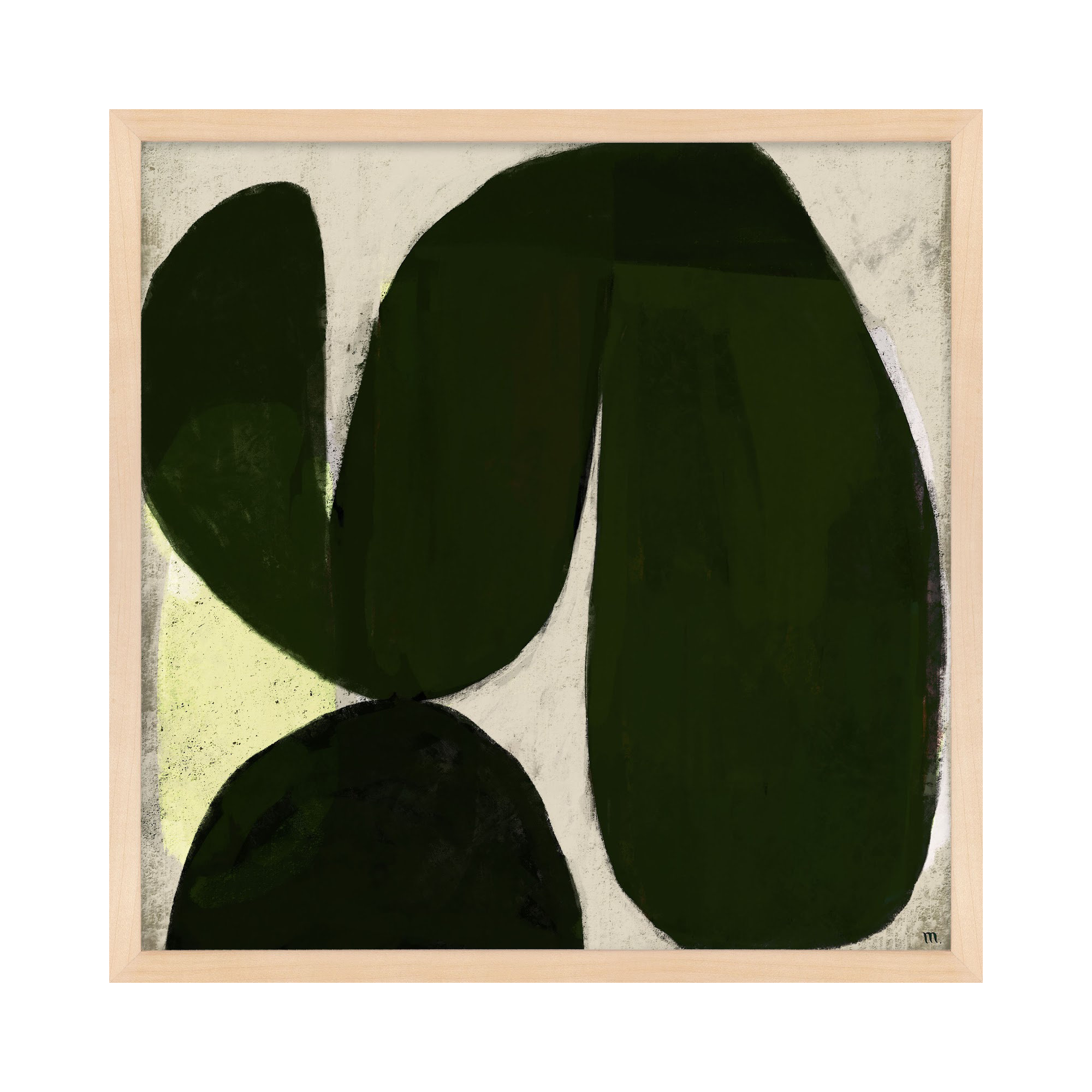 Succulent 7 by StudioM, 24" H x 24" W x 1.25" D, Brown