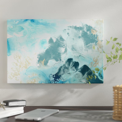 « aqua wave form i », impression sur toile