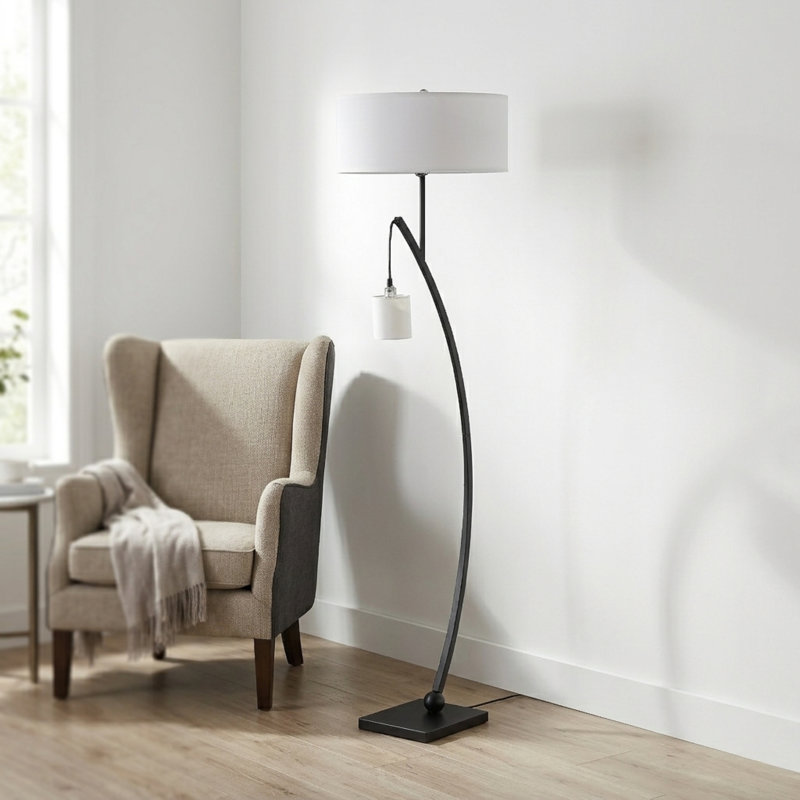 Lampe sur pied en métal 59 po