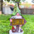 Green Polyresin Gnome With Solar LED Hat