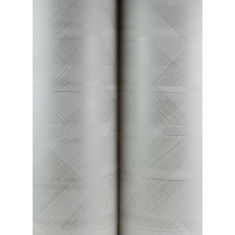 Bryant Evergreen Crosshatch Wallpaper, Gray