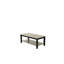 Table basse 1 pièce avec rangement sous la table et bois d'hévéa