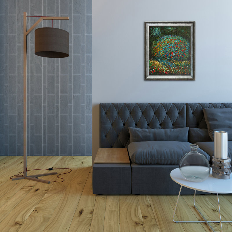 Pommier I, reproduction sur toile, H 29 po x l 25 po x P 2 po, Cadre patiné athénien