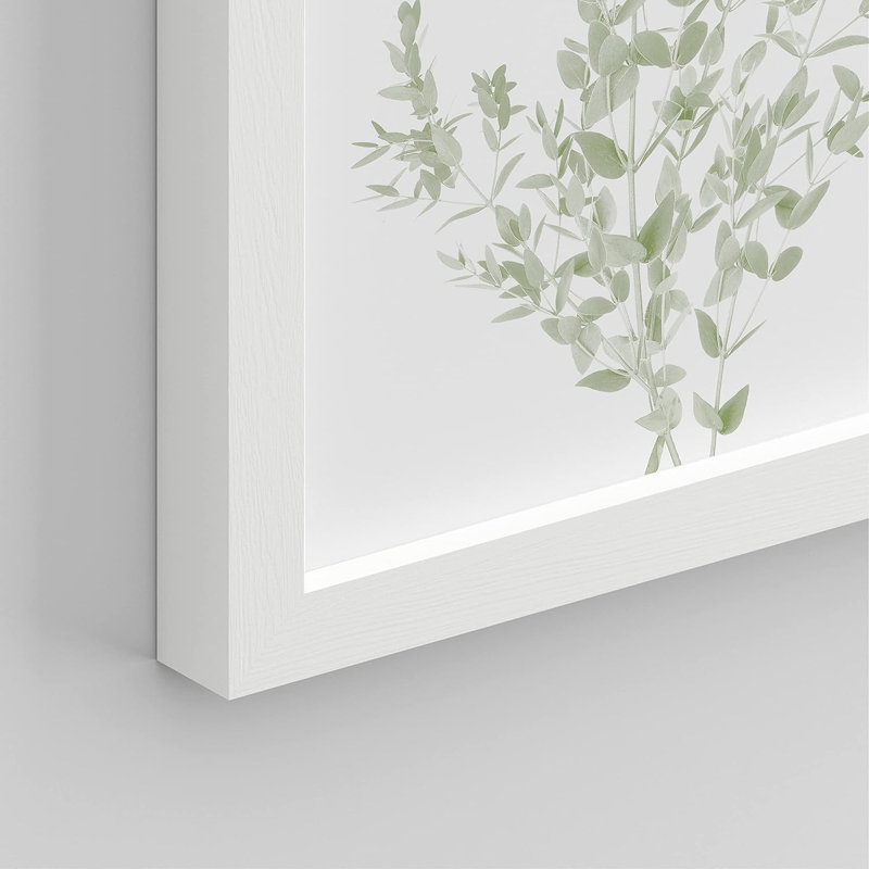 Art mural minimaliste botanique encadré vert pastel, ensemble de 4 impressions de nature sauvage, décoration florale botanique pour le salon