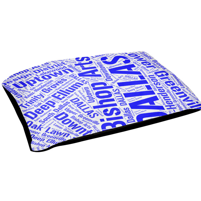 Pet Bed, Medium 40'' L x 30'' W, Blue, Dallas