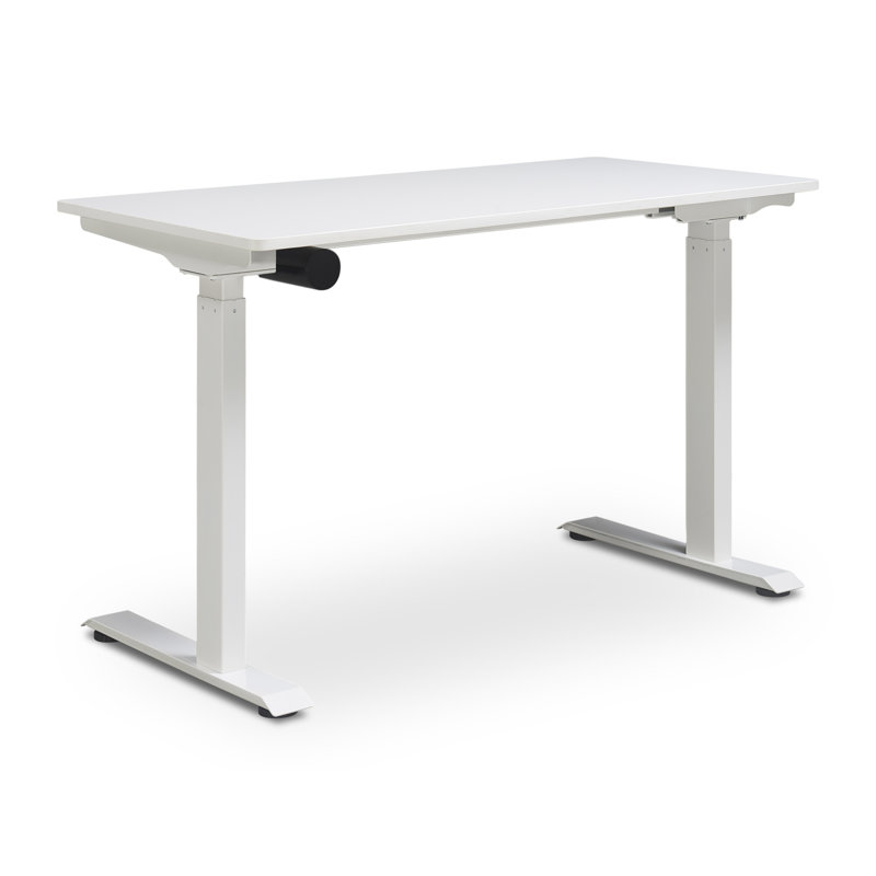 Bureau d'ordinateur sur pied Ergo, Blanc