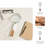 Decorative Magnifying Glass Sculpture with Resin & Wood Handle for Home Decor - Modern Reading Accent for Living Room Decoration - White & Brown-1278894429