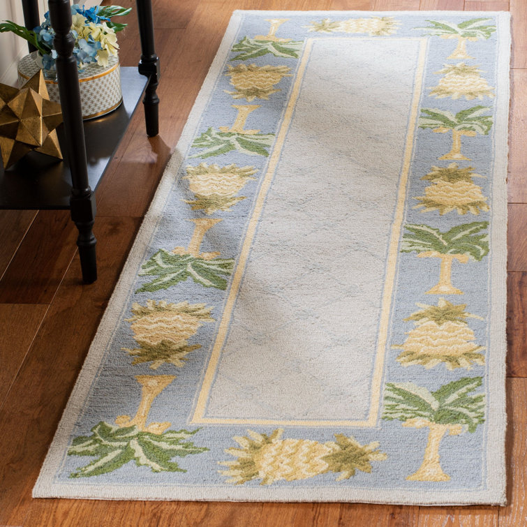 Hogle Hand Hooked Wool Pile Geometric Rug