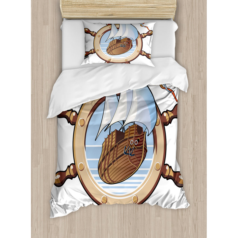 Ensemble de housse de couette, Housse simple et 1 taie décorative, Guitare Peace