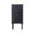Mid-Century Modern Black Solid Wood Sideboard