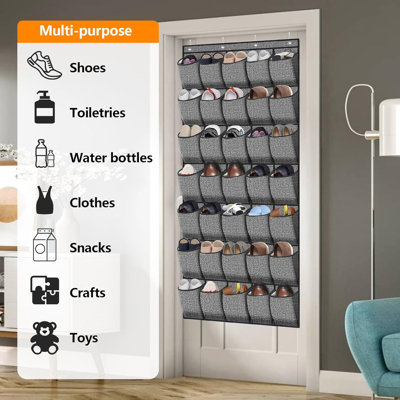 Over-the-door Shoe Organizer With 35 Pockets