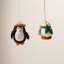 Felted Festive Penguin Ornament - Penelope Penguin