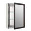 Recessed or Surface Mount Framed 1 Door Medicine Cabinet with 2 Adjustable Shelves