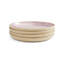 PORTMEIRION MINERALS SET OF 4 SIDE PLATES ROSE QUARTZ 8.5"