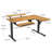 Modern Solid Wood L-Shaped Dual-Motor Electric Height-Adjustable Desk-1009921097