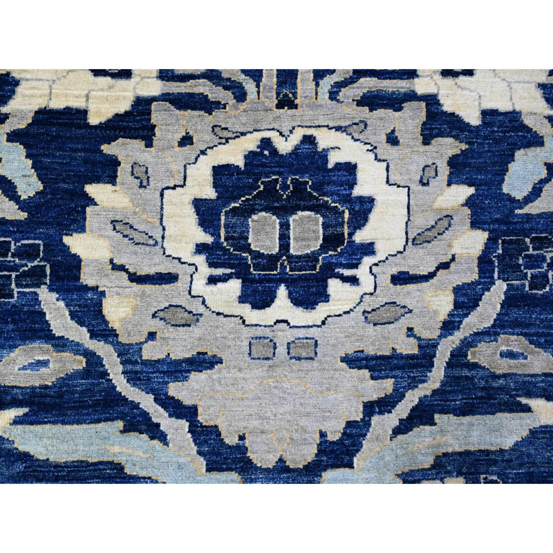 Tapis en laine noué à la main 8 pi 3 po x 9 pi 8 po Peshawar Mahal 906C2955B6F148FE96F9EC64B566961A