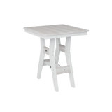 Berlin Gardens Harbor Regular Top With White Base Square Bar Table