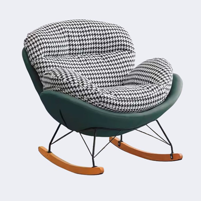 Chaise berçante simple en treillis simple, Vert