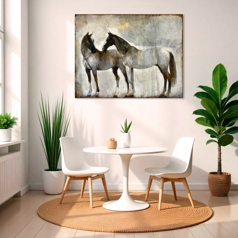 Kindred par Norman Wyatt Jr. - peinture à cadre flottant, H 16 po x l 20 po x P 1,5 po