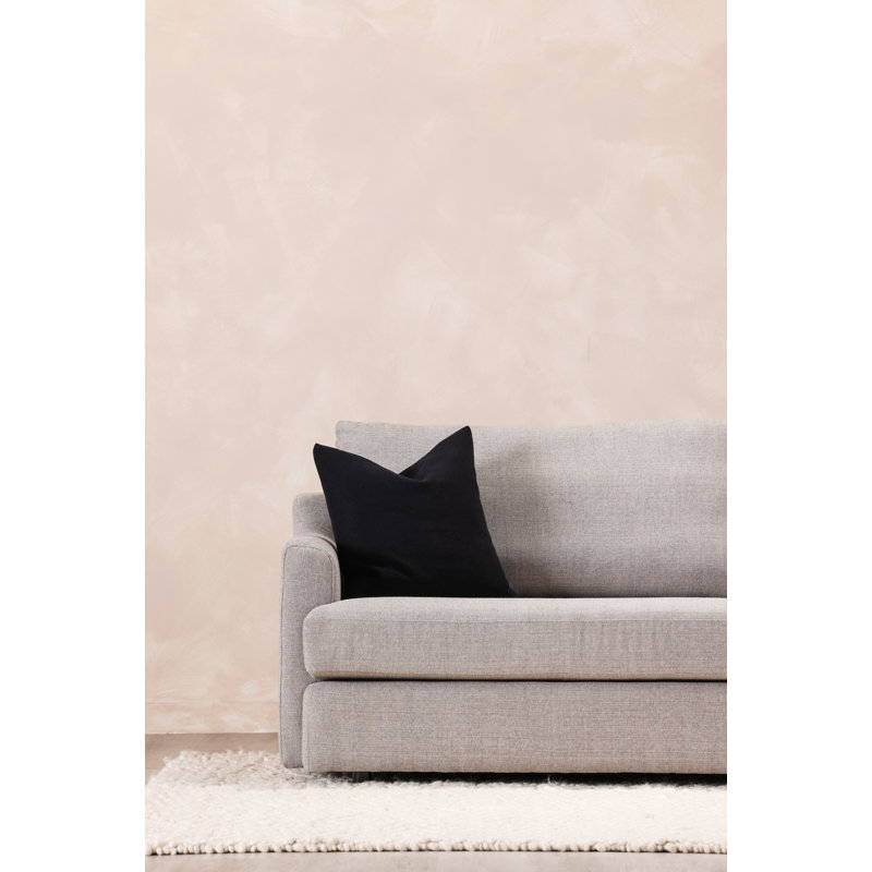  Couture Linen Blend Euro Square Pillow Cover & Insert, Black