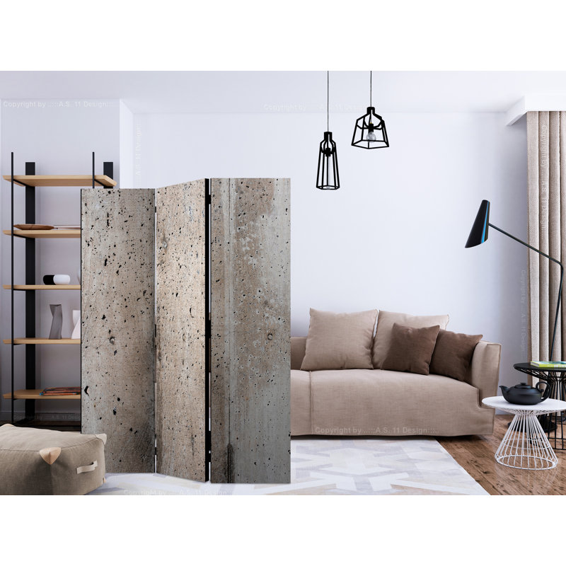 Brumfield 172cm H Solid Wood Folding Room Divider, 3