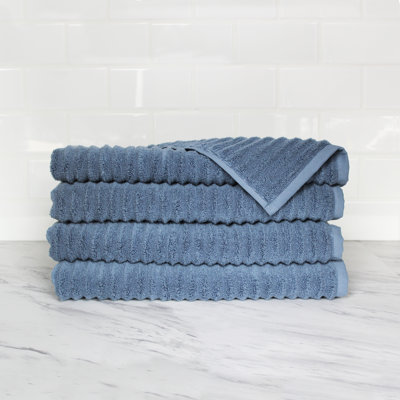 Croslin 100% Cotton Plush Ribbed Hand Towel