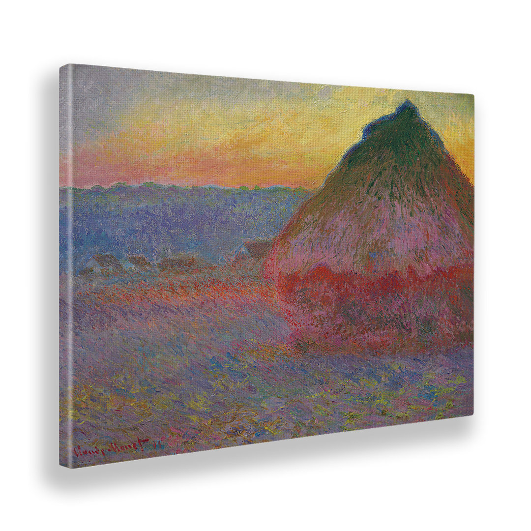 Wandbild Weizengarben von Claude Monet