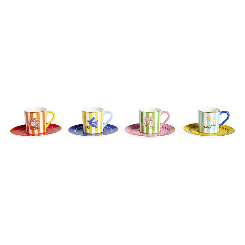 Ensemble de tasses à expresso en boîte